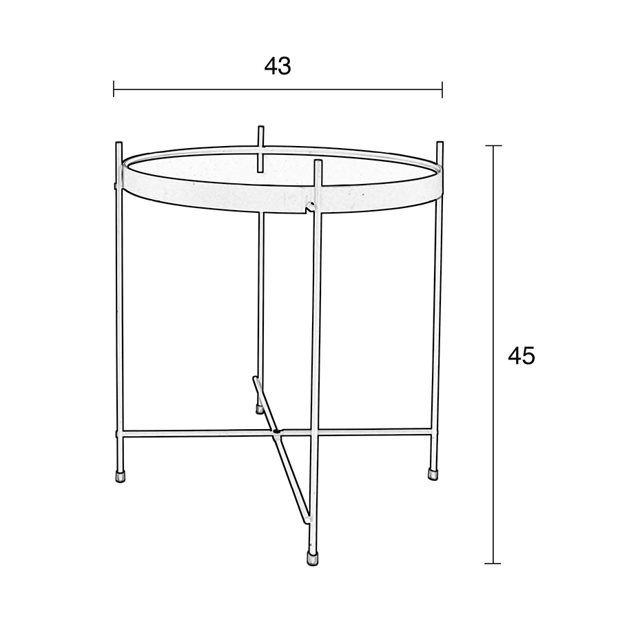 Стол журнальный Cupid золотой Zuiver 2300079 - Вид №6