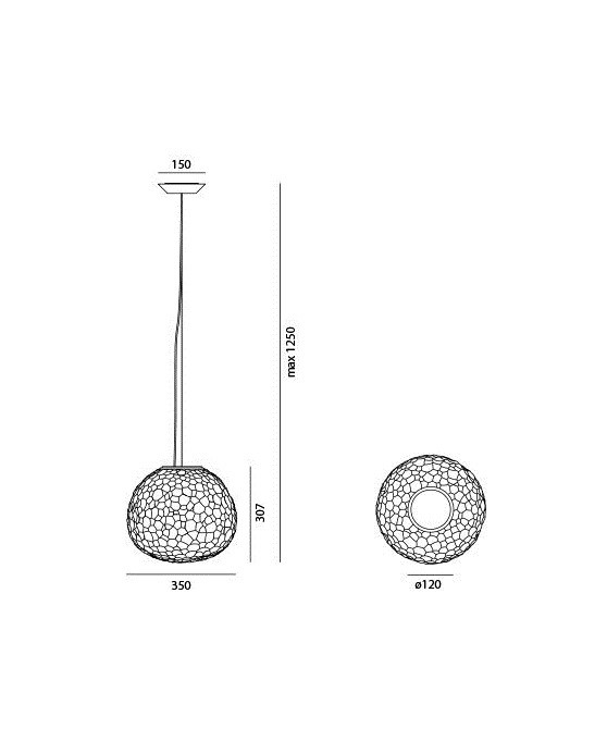 Artemide METEORITE 1702010A подвес 104863 - Вид №4