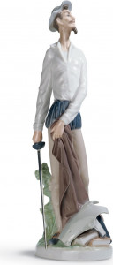 10669110 LLADRO Фигурка Lladro "Дон Кихот (в рост)" 10х30см Фарфор