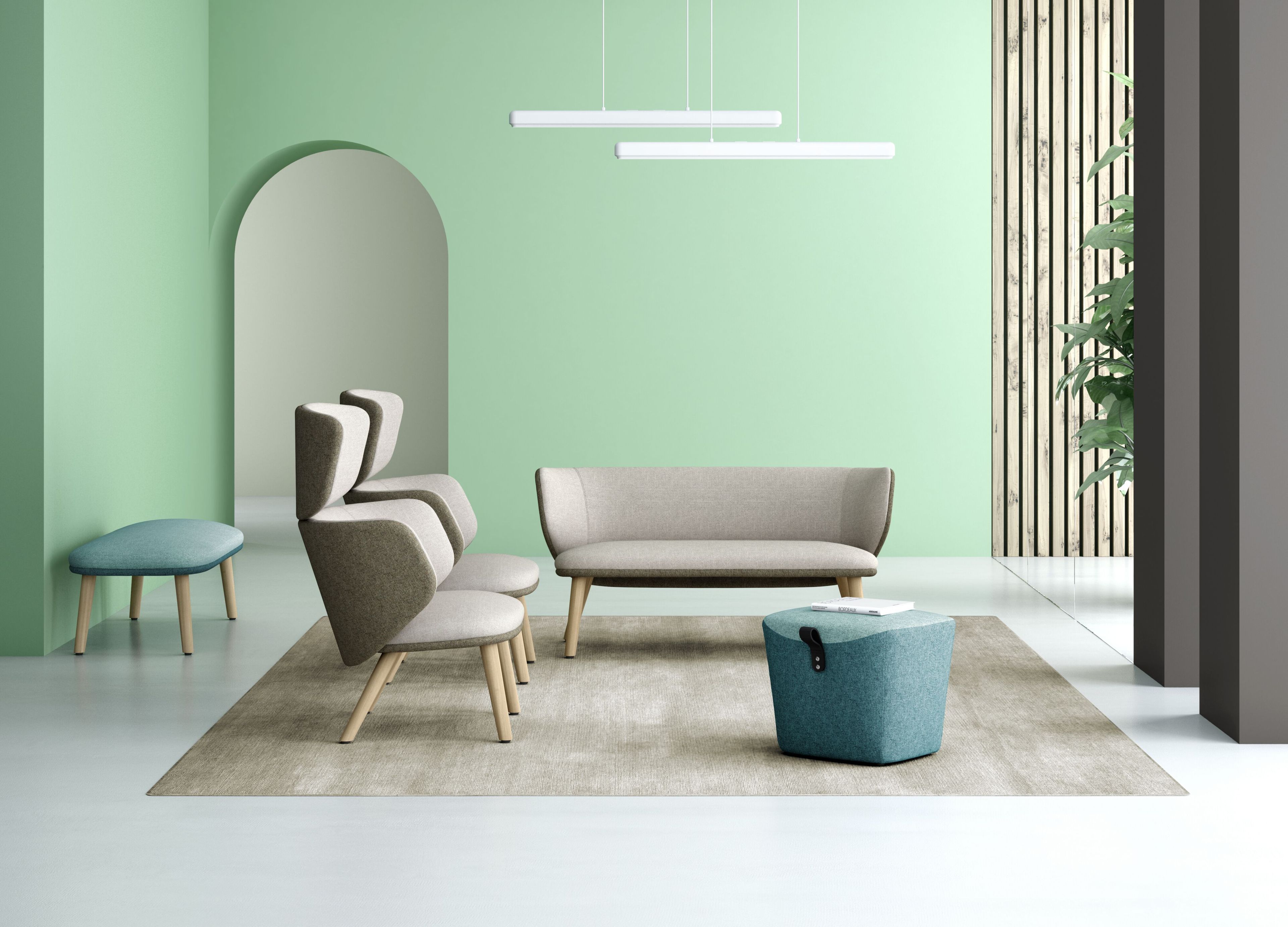 Тканевое кресло для контракта Leyform Alisè Lounge ARCH-00127452 - Вид №5