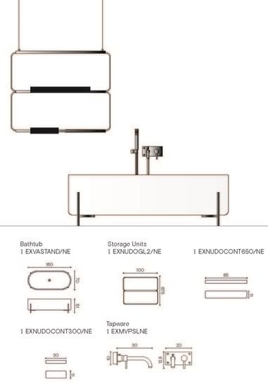 Зеркало с полкой для ванной комнаты Ex.T обнаженная ARCH-00098929 - Вид №6