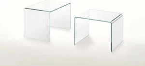 Glas Italia Низкий прямоугольный журнальный столик из хрусталя