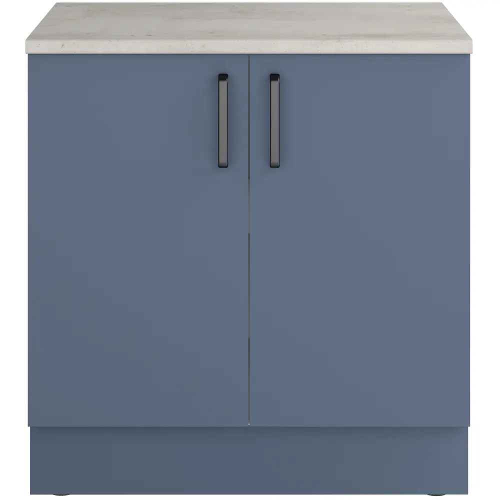 Кухонный шкаф напольный Нокса 80x85x60 см ЛДСП цвет голубой Santreyd STLM-2156704 - Вид №3