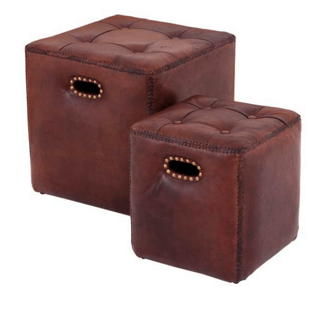 Пуф The Pierre Eichholtz коричневый EICHHOLTZ ДИЗАЙНЕРСКИЕ, EICHHOLTZ 061285 Коричневый  - Вид №1