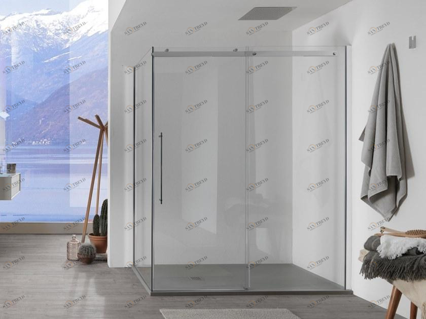 INDA® Стеклянный душевой бокс с раздвижной дверцей Air B833…-b825…
