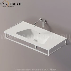 Flaminia BLOOM Металлический держатель 105 см для раковин хромированный BM105S.CR