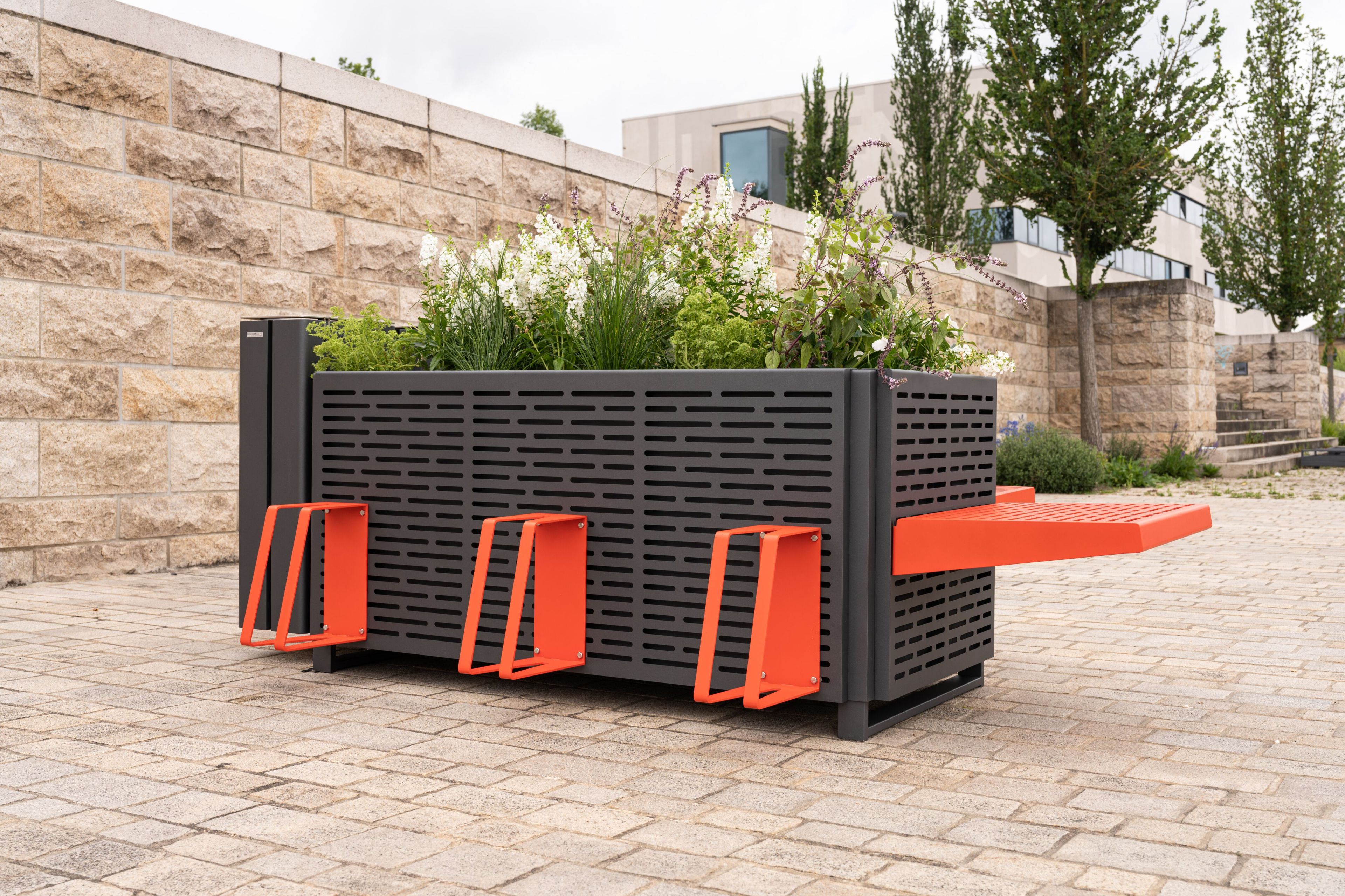 Плантатор / скамейка из нержавеющей стали BENKERT BANKE ARCH-00121440 - Вид №7