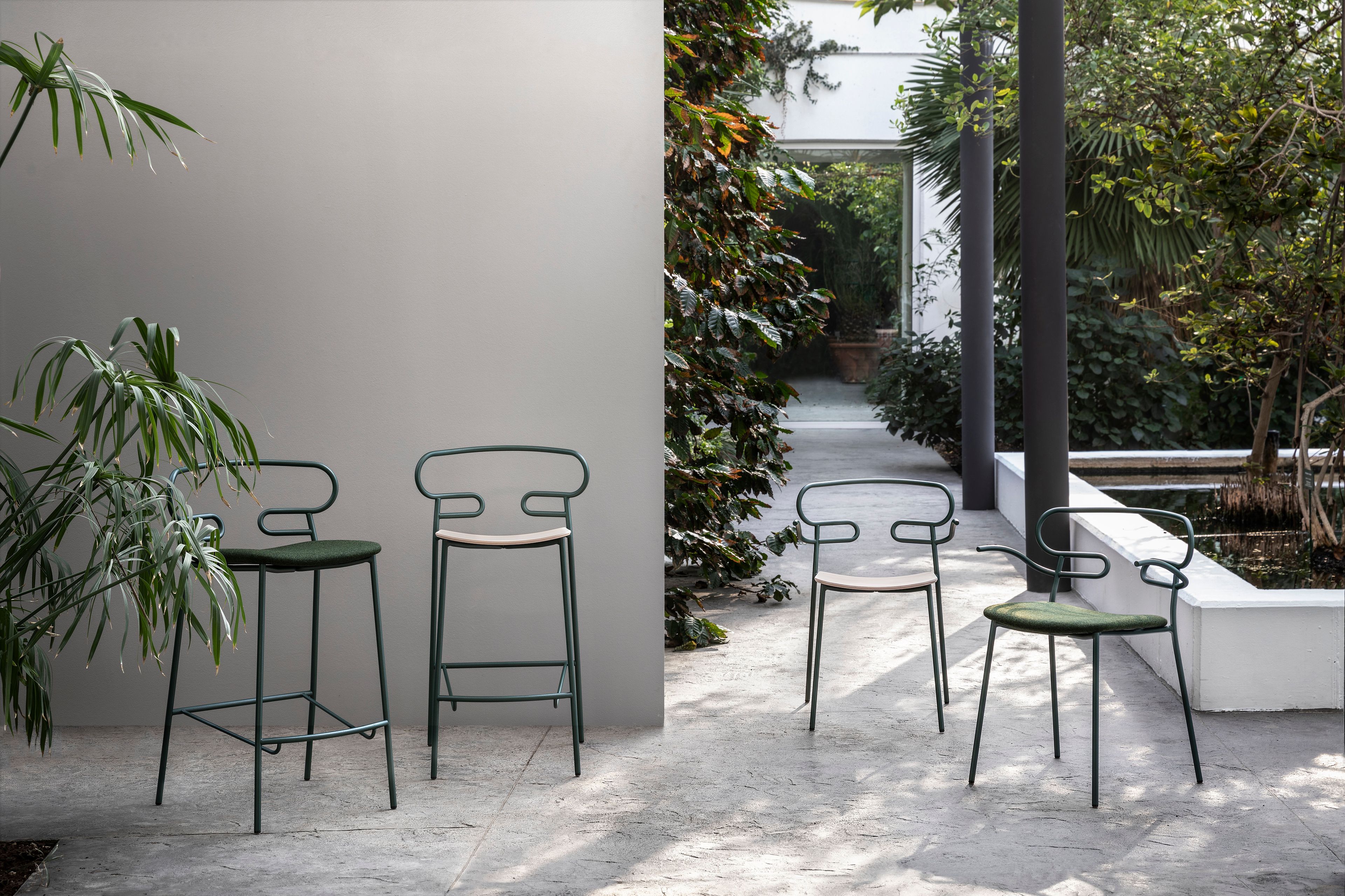 Металлический и полиуретановый стул с открытой спинкой TrabA' Генуя ARCH-00022296 - Вид №8