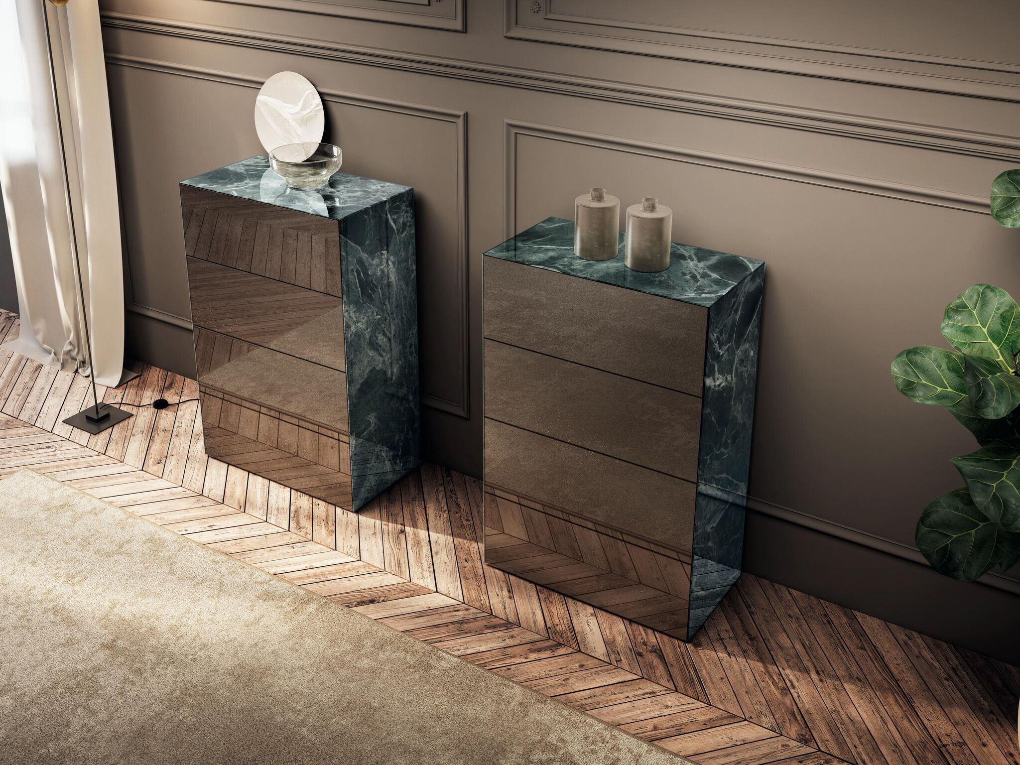 Стеклянный комод Lago ARCH-00073766