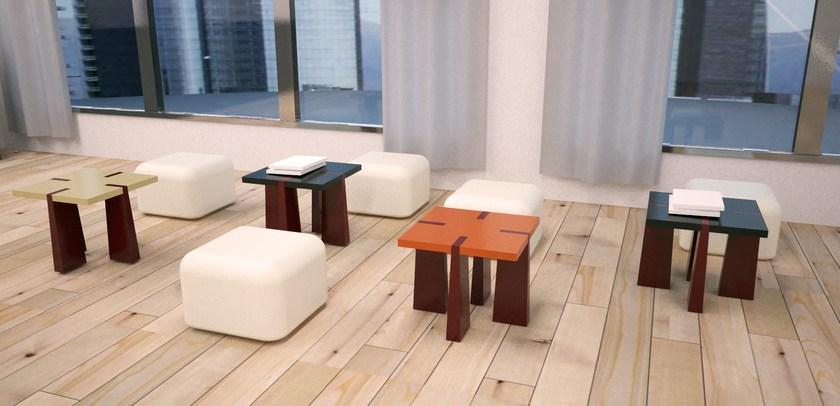 Zuri Design Квадратный стол из фанеры  00200  - Вид №3