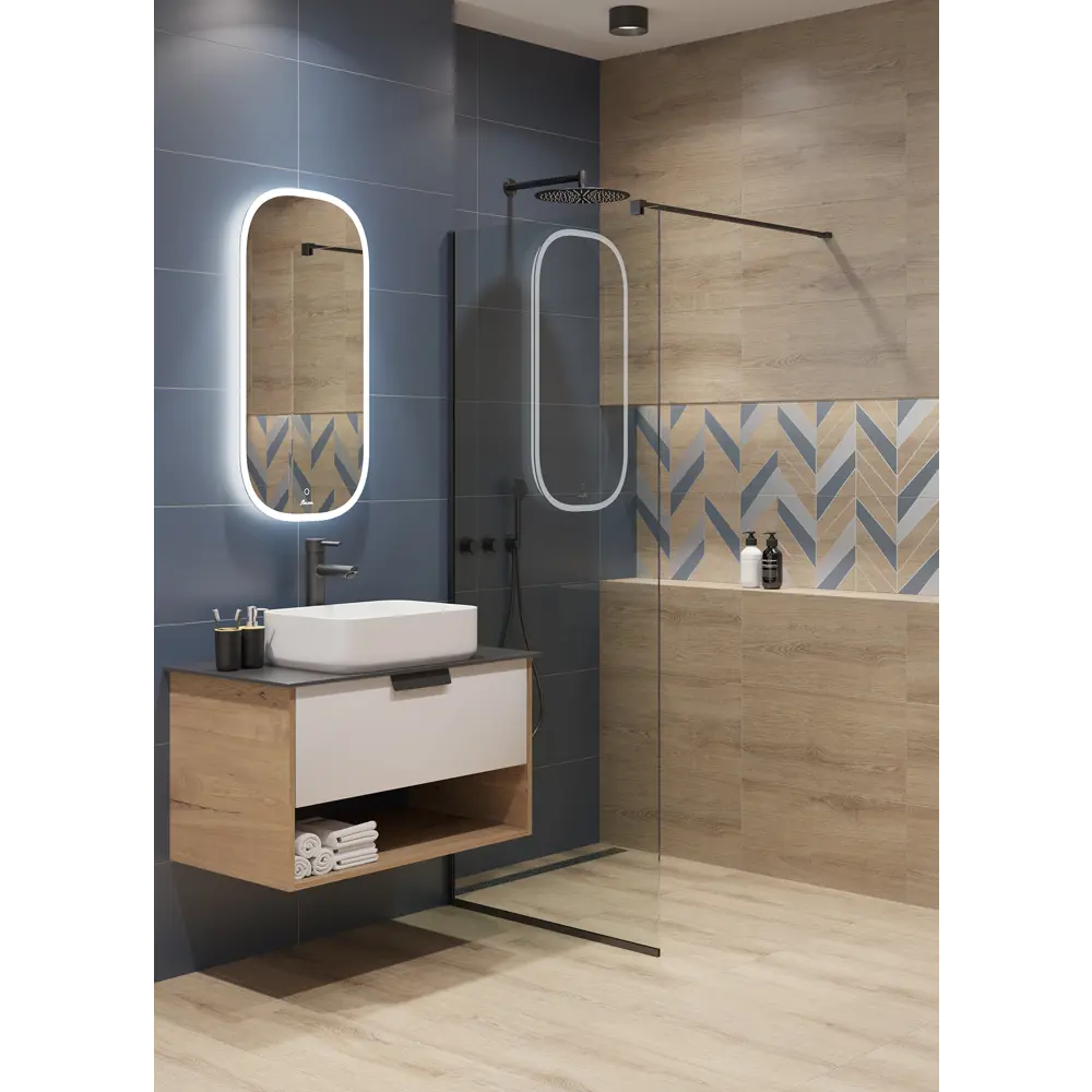 LB CERAMICS Моррис - настенный декор из керамогранита с узором шеврон 89266130 STLM-0945413 - Вид №5