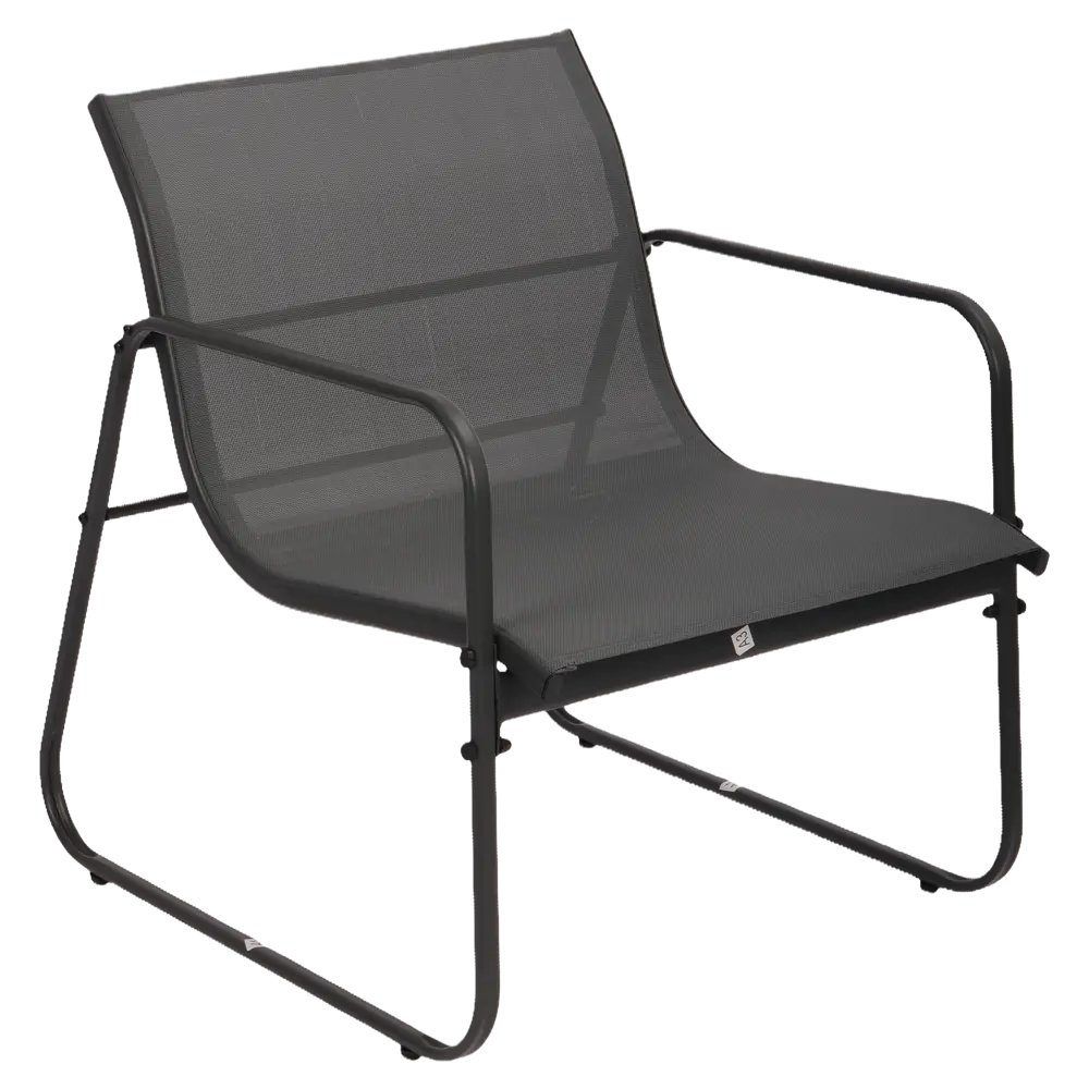 Набор садовой мебели для отдыха BEGINIA Lama Сталь Стол, диван, кресло 2 шт Черный STLM-2183634 - Вид №5