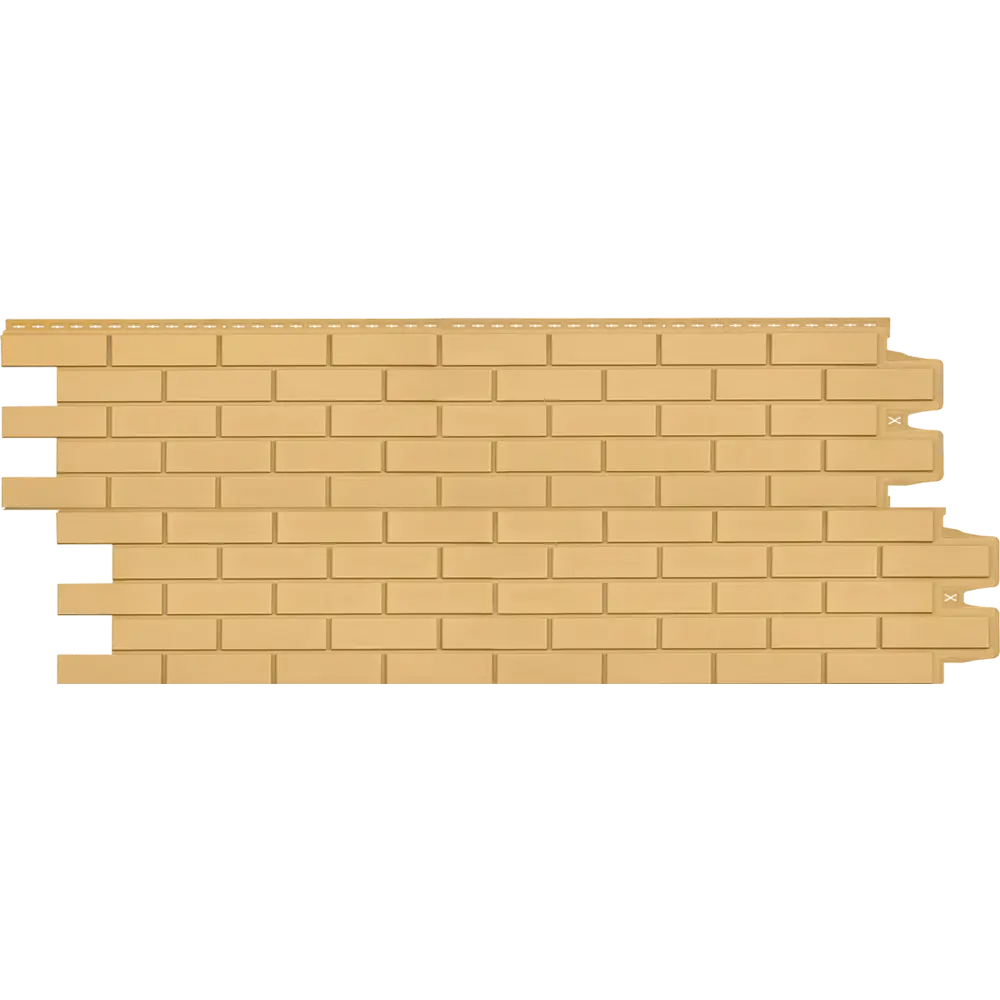 Фасадная панель Grand Line 417x1105 мм мм кирпич песочный 0.38 м² STLM-2175864 - Вид №1