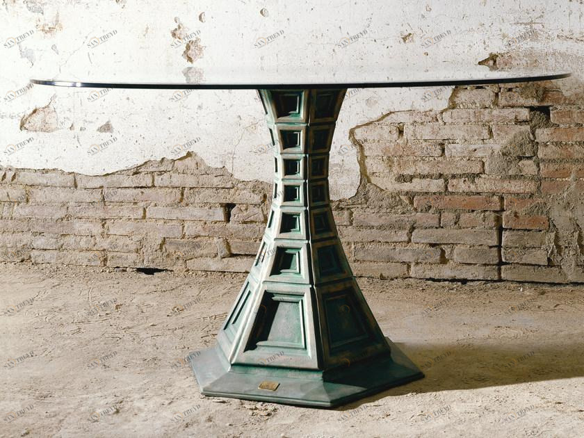 Mirabili Круглый стол из хрусталя и металла Mirabili arte d'abitare sun-id-1431976