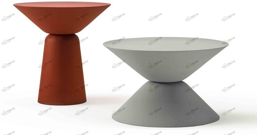 Cimento Круглый журнальный столик из cimento® sun-id-1407042