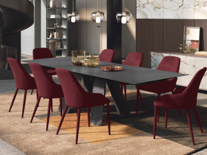 Стеклянный выдвижной стол