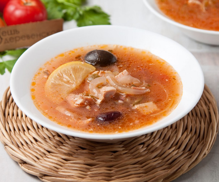 6802 Суп Солянка мясная (су-вид) Вкусляндия  - Вид №1