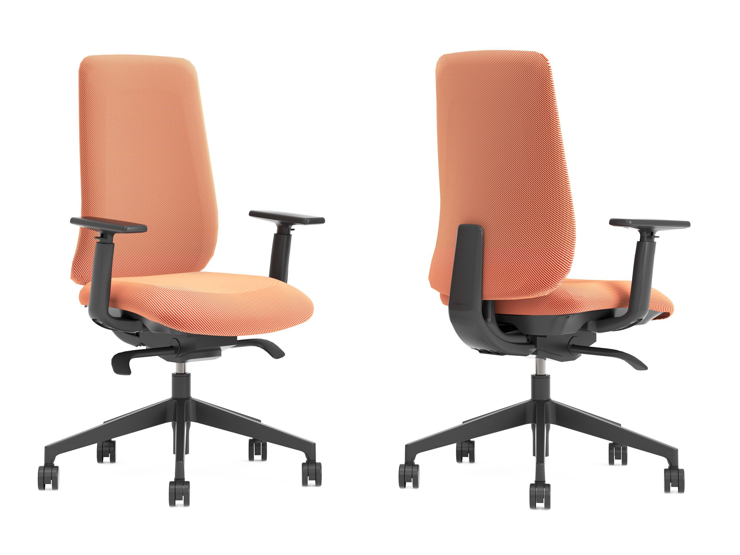 Тканевый регулируемый по высоте рабочий офисный стул с колесами Haworth ALOHA ACTIVE ARCH-00115458