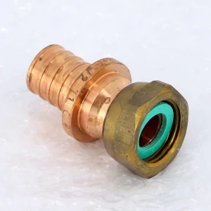 Муфта надвижная Rehau 20х1/2" RX+бронза с накидной гайкой