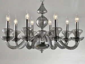 Подвесная люстра Newport 1908/S fume серая NEWPORT ДИЗАЙНЕРСКИЕ 137495 Серый