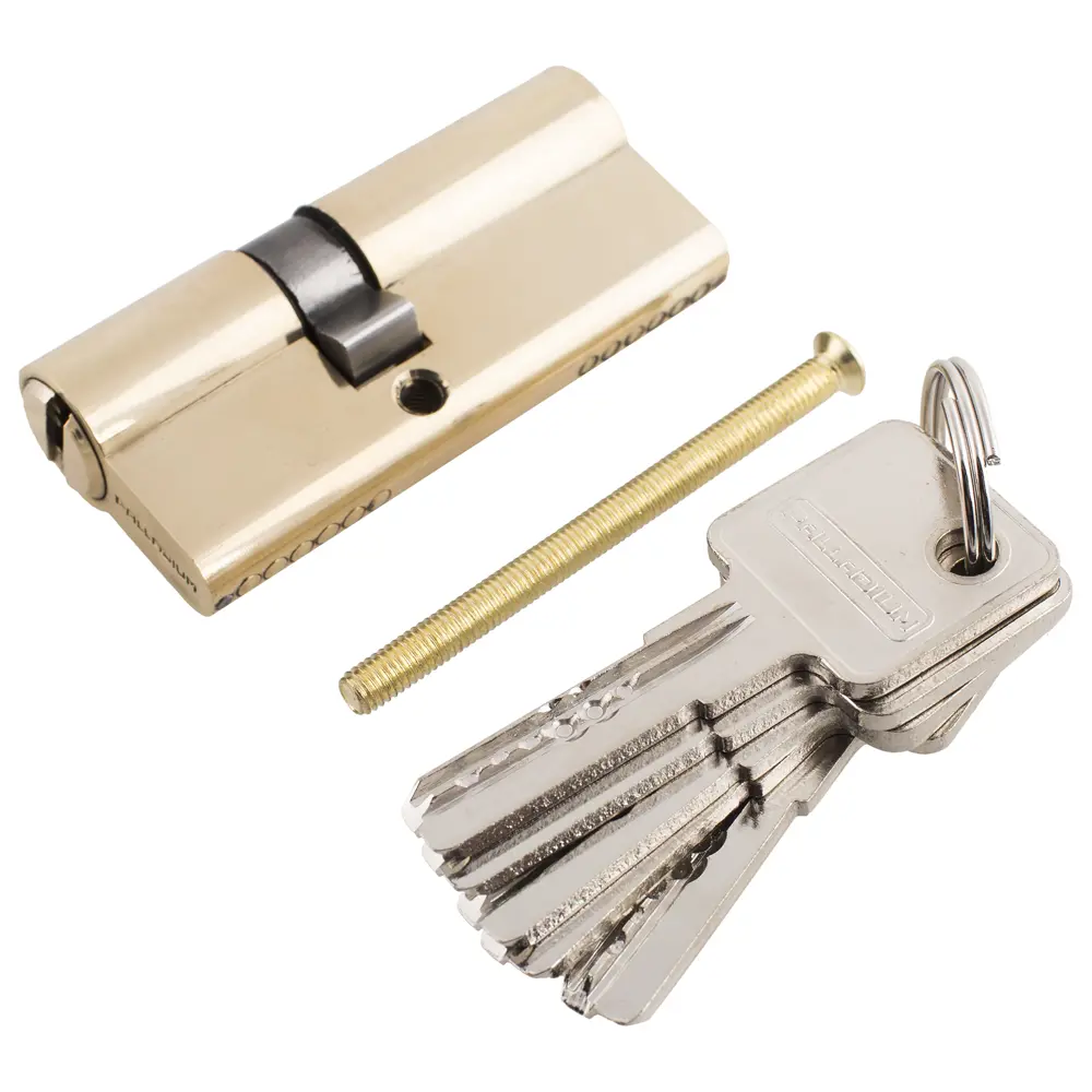 PALLADIUM Цилиндровый механизм ключ-ключ 70 мм золото 17216983 STLM-0007670 - Вид №1