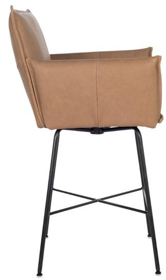 Jess Высокий поворотный кожаный табурет с подлокотниками Sanne sun-id-1492713 - Вид №2