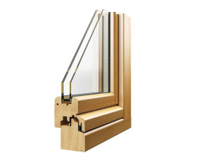 Ламинированное деревянное створчатое окно
