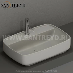 514059 Накладная раковина на столешницу  прямоугольная Kerasan Tribeca