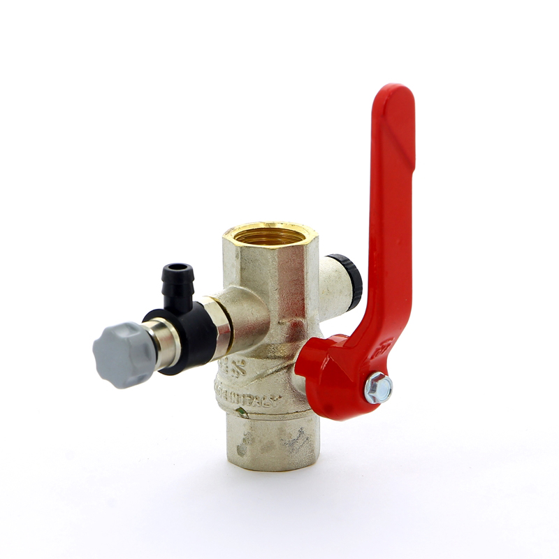 Кран шаровой ВВ с заглушкой и дренажным вентилем EVOLUTION рычаг F.I.V. 1/2" FIV 6022R004