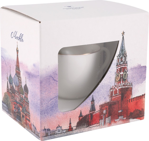 10642197 Императорский фарфоровый завод Набор подарочный (чашка с блюдцем) "Золотой кантик" "Ландыш" Фарфор костяной 