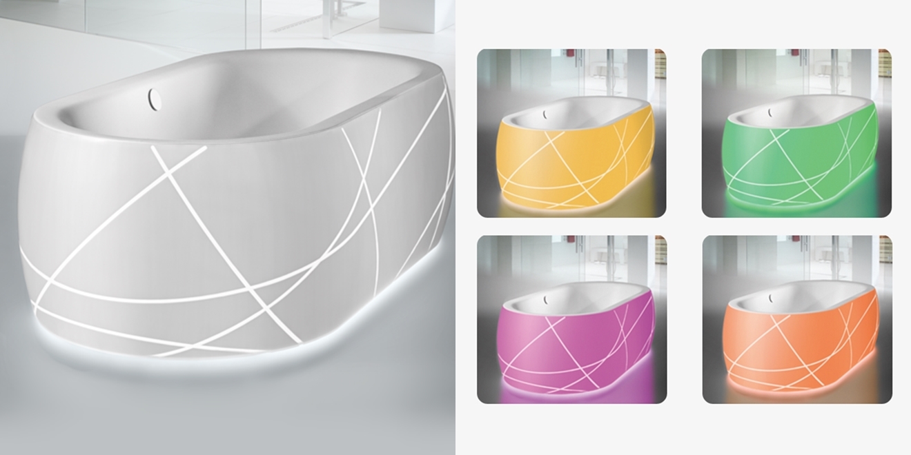 Mauersberger Ванна минеральная с белой подсветкой NEON Light 6218510101 - Вид №3