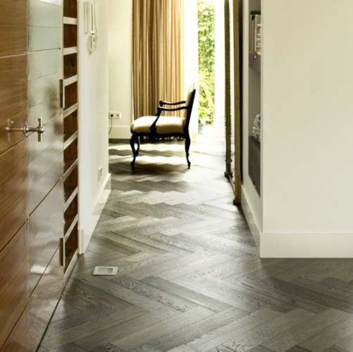 Паркет Ёлка Solidfloor New classic Лувр Дуб Натур с брашью (Текстурированная) 610х122 мм 1126206 - Вид №2