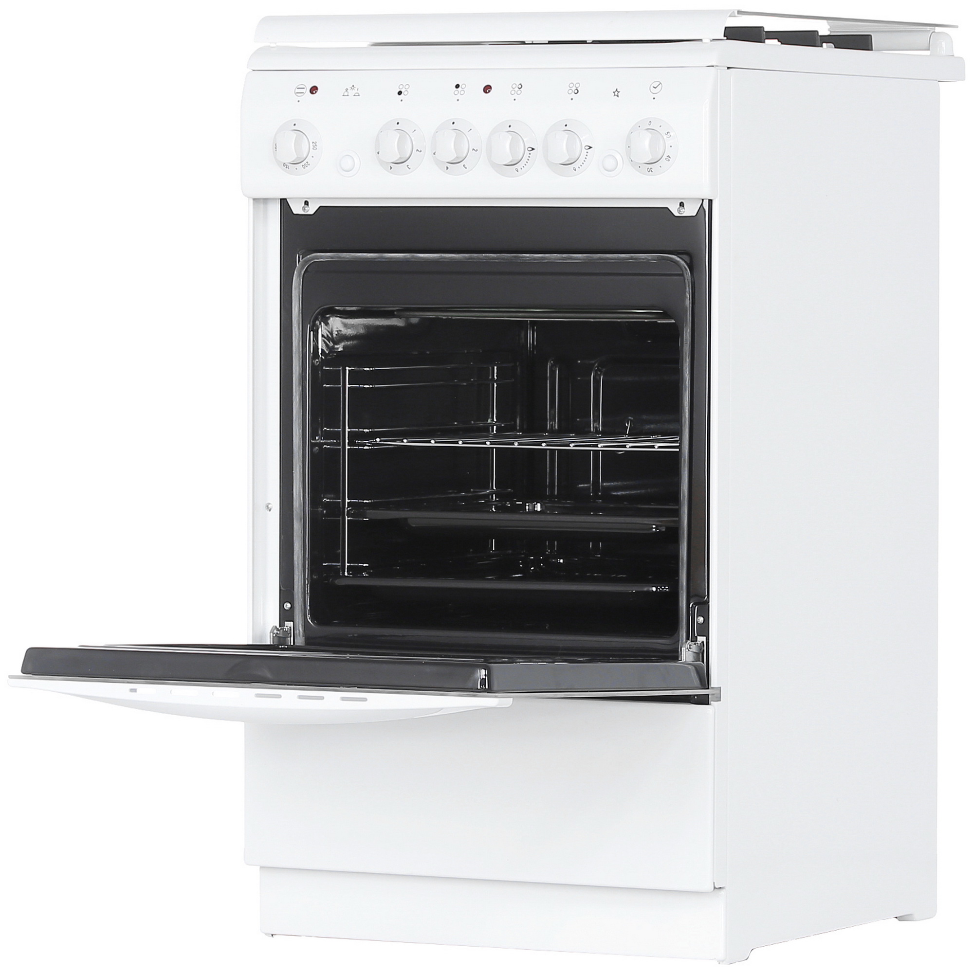 5301110 Комбинированная плита De Luxe 506022.05гэ (кр) чр 030 белый STDN-0131455 - Вид №4