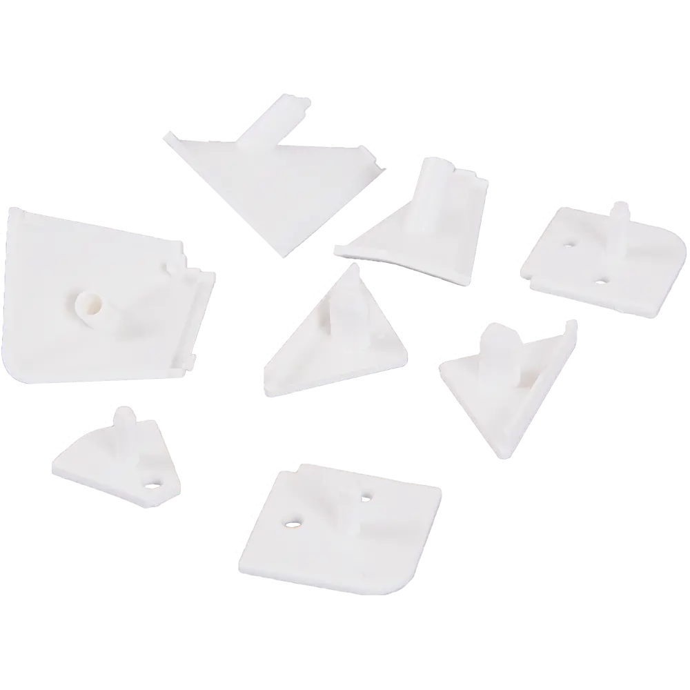 Заглушки к плинтусу ПВХ цвет белый 6 шт Santreyd STLM-2034090