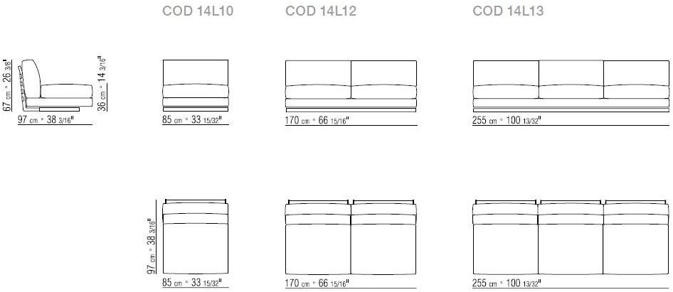 Flexform Модульный тканевый диван Cestone sun-id-1396575 - Вид №3