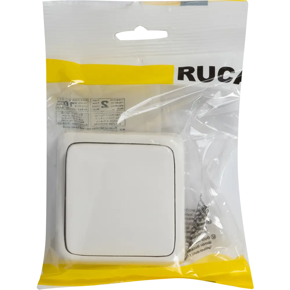 Выключатель накладной Ruca 1 клавиша, цвет белый Santreyd ЛЦ STLM-2119108 - Вид №4