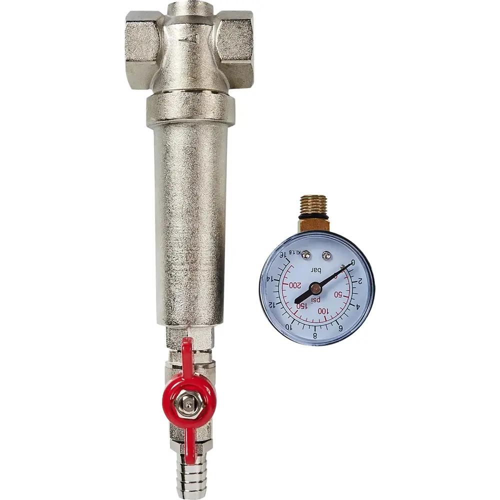 Фильтр механической очистки Santreyd 3/4" с манометром для систем водоснабжения 82890090 STLM-0802173