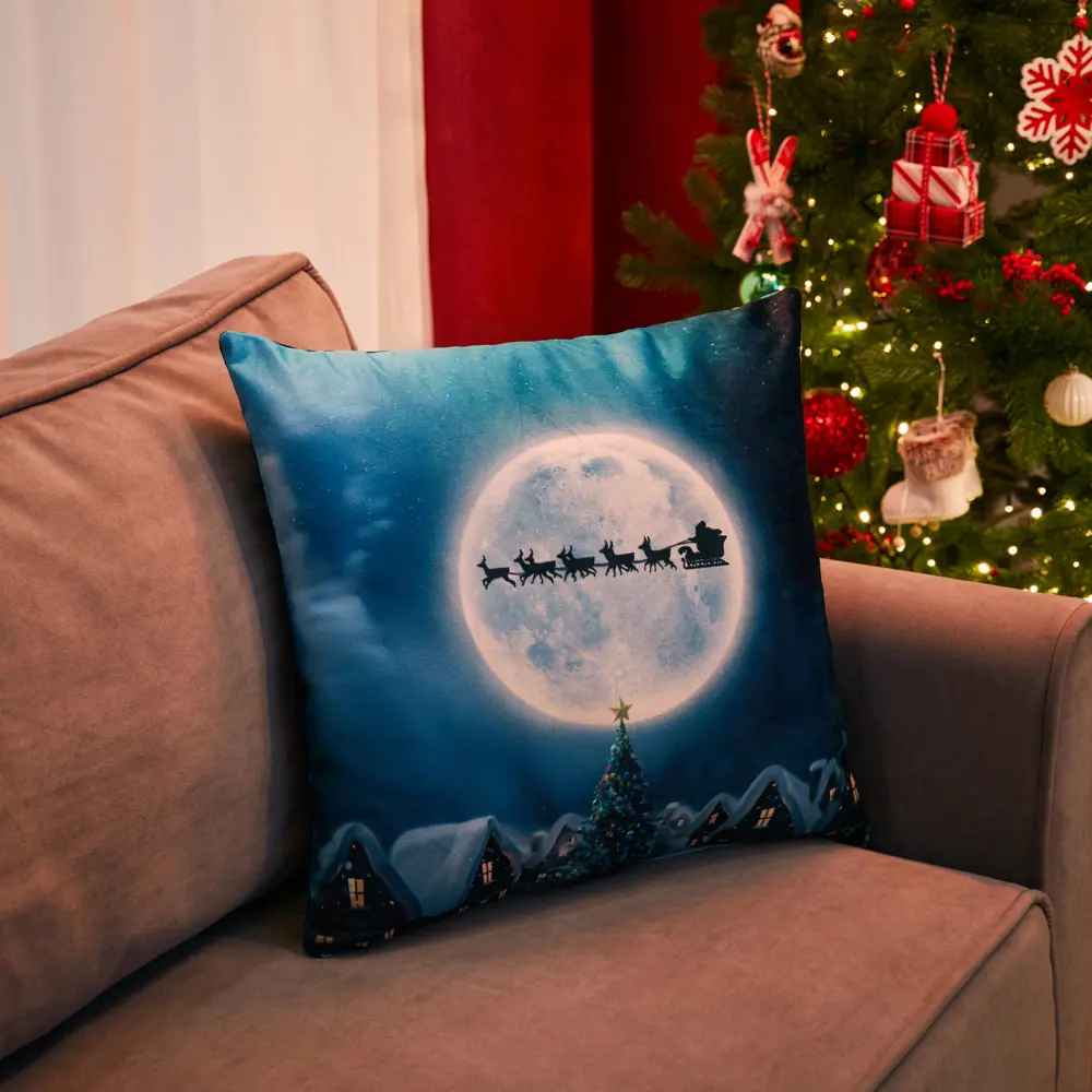 Подушка Рождество 45x45 см цвет синий 88791405 STLM-2199092 SEASONS  - Вид №3