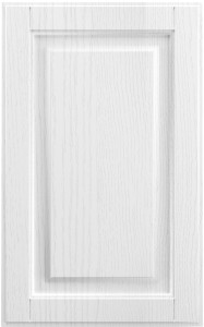 Фасады для кухни Кантри Фрезеровка «Честер» Белая структурная №511