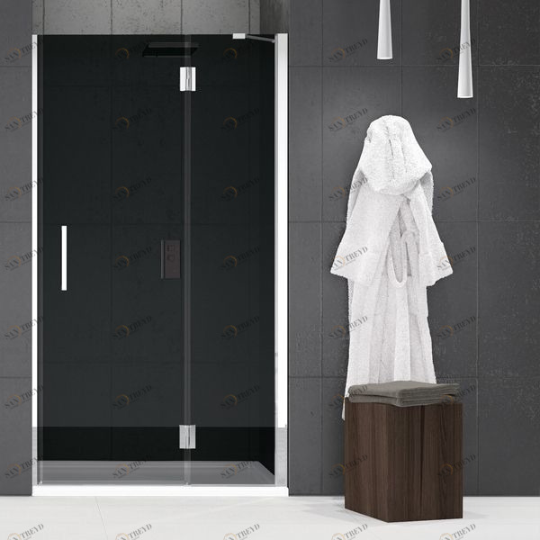 Двери в нишу 76 см LOUVRE G Novellini LOUVRE дымчатые серые LOUVRG75LS58KLOUVRG75LD58K