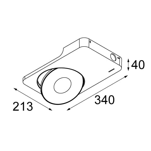 Светодиодный потолочный светильник Modular Lighting Instruments Спок ARCH-00061514 - Вид №2