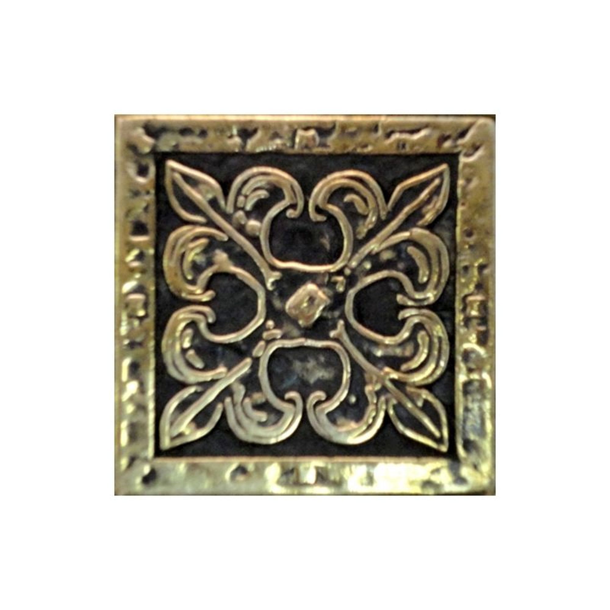 13269869 Декор Вензель-бронза 5х5 см цвет жёлтый Декор латунный Santreyd 