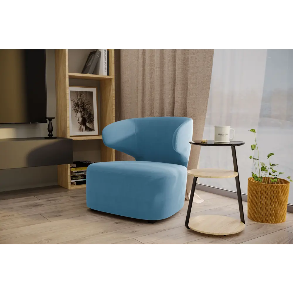 Кресло полиэстер Ицар 79x82x72 см цвет голубой Camaro 21 SEASONS STLM-2111909 - Вид №3