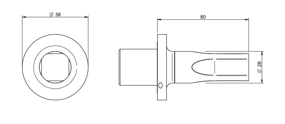Набор для ванны с 5 отверстиями из латуни с ручным душем Rubinetterie Treemme Appia ARCH-00018938 - Вид №3