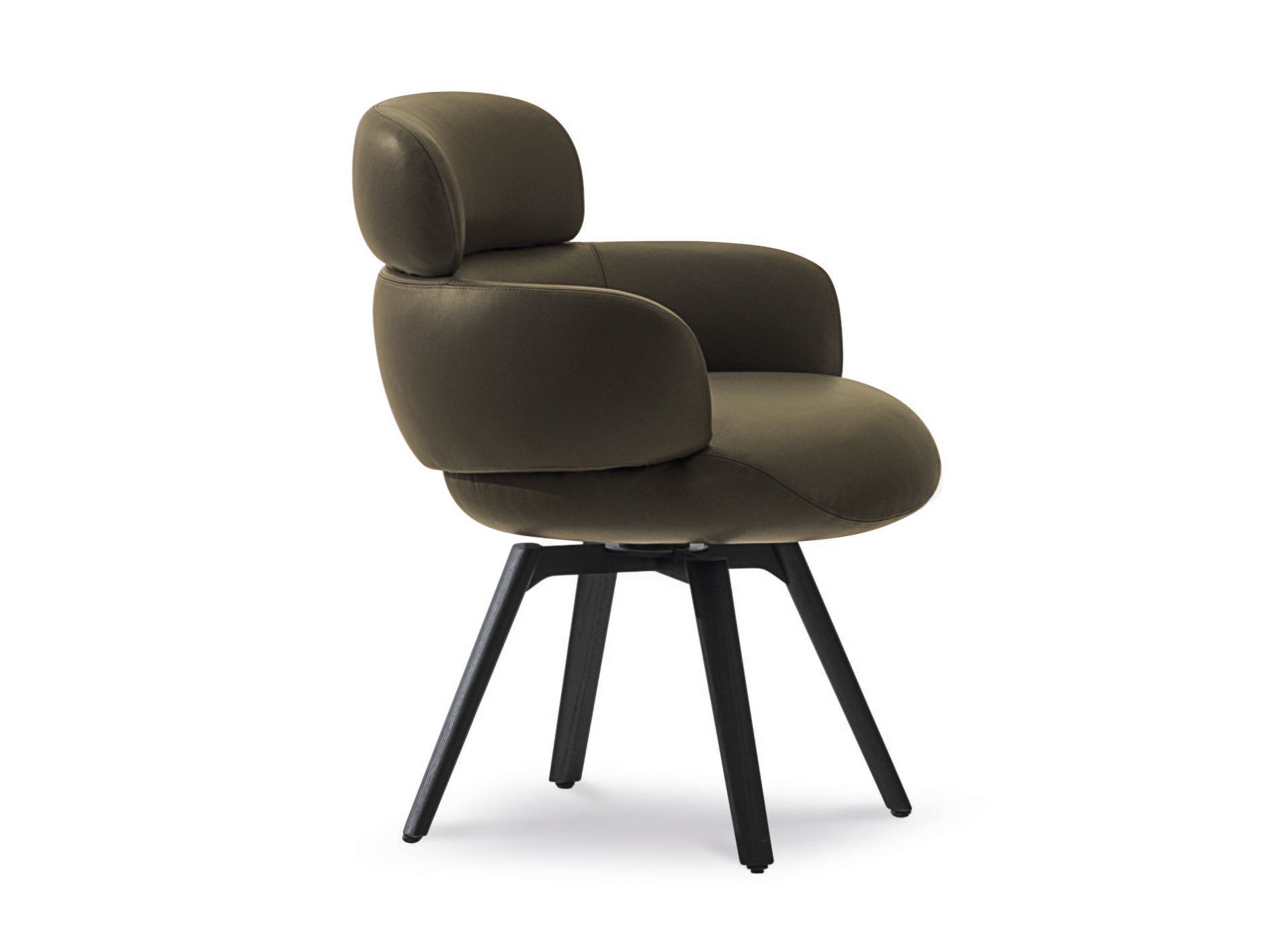 Кожаный стул с подлокотниками Minotti Vivienne ARCH-00108868