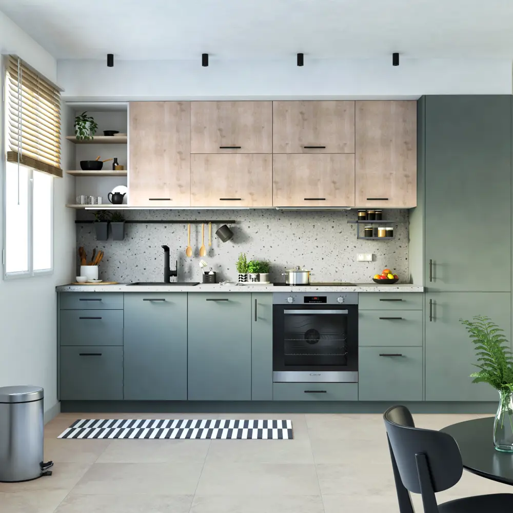 Фальшпанель для кухонного шкафа София 10x102 см KONSENSA ДСП цвет зеленый София Тайга STLM-2024453 - Вид №10