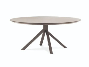 Круглый стол со стальной рамой