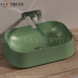 SH08MIRTOMATT Накладная раковина на столешницу  прямоугольная Simas Sharp