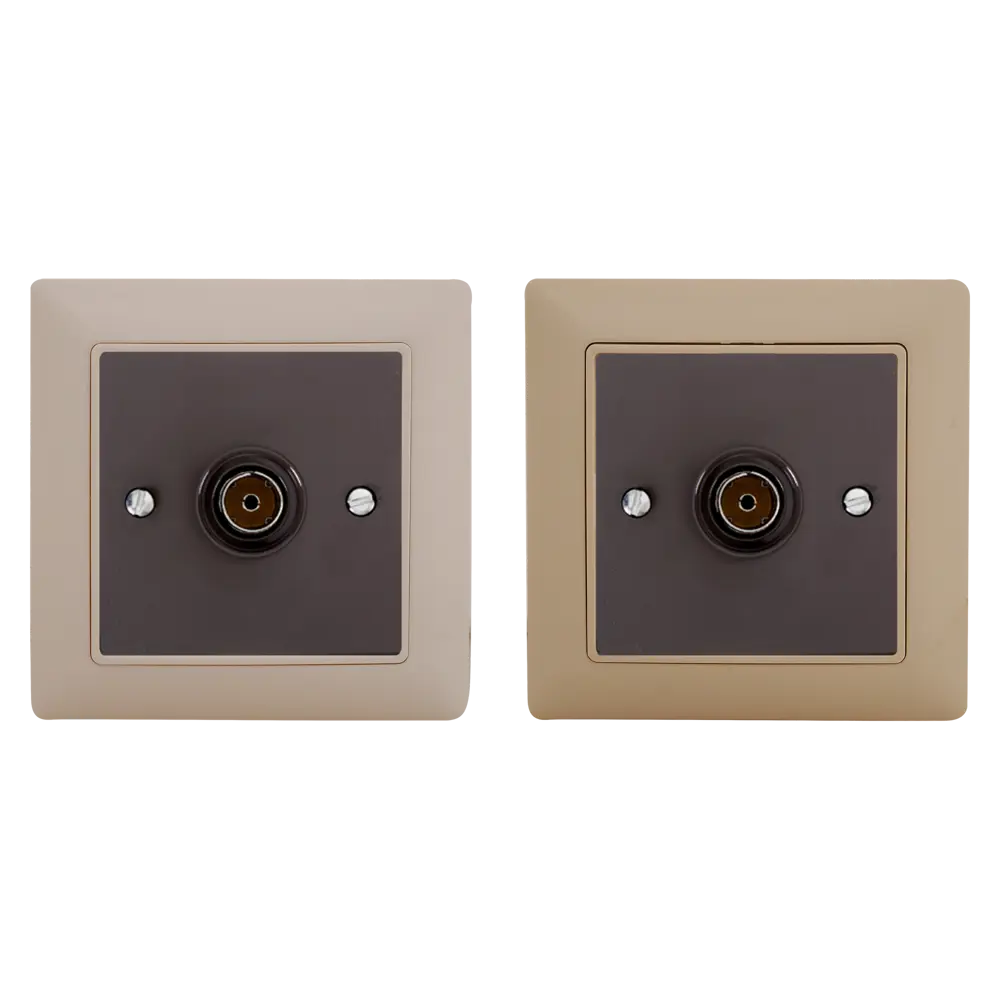 ТВ-розетка ABB BJB Basic 55 Шато оконечная цвет черный STLM-2194181 - Вид №1