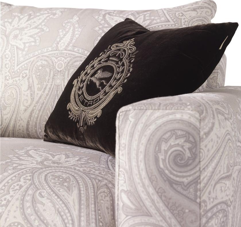 ETRO Home Interiors Кресло с обивкой из ткани с подлокотниками Madras E.mad.221.a - Вид №3